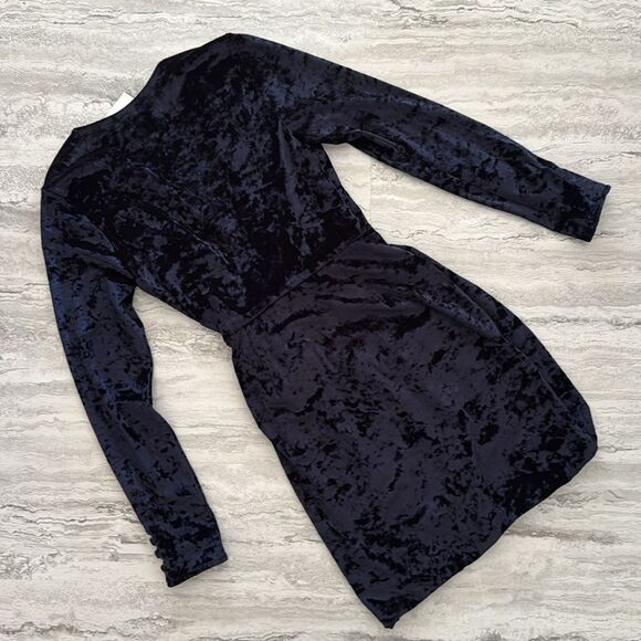 GREYLIN Velvet Wrap Dress - Picture 4 of 5